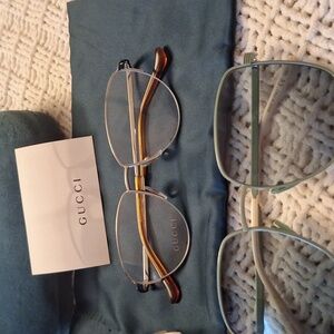 Gucci Green Sunglasses and Clear Glasses Eyewear Collection